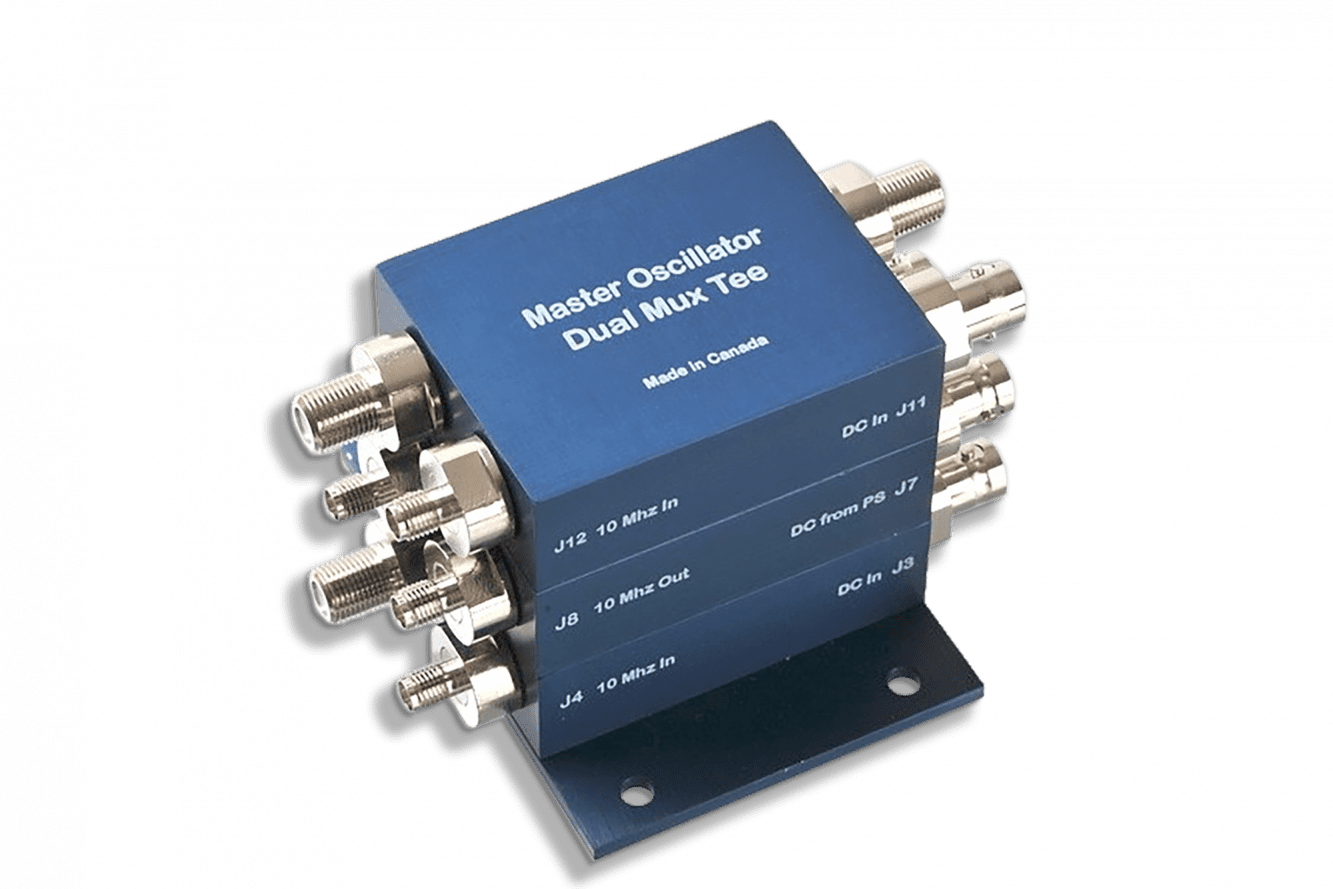 Satellite Communication Master Oscillator with Dual Mux Tee